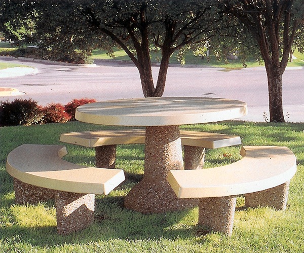 Concrete Park Tables Abc Concrete Mfg